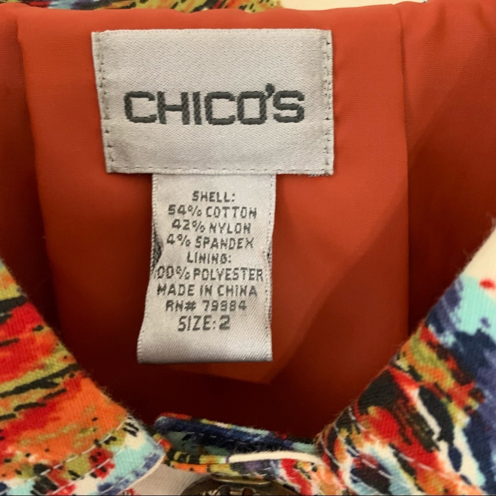 Chico’s Paisley Print Jacket - Picture 7 of 7